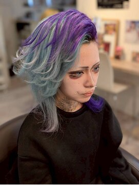 ラルム 仙台(LARME) 流しベースの盛り髪