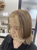 シャルムパリス(charme paris)&nbsp;フェイスフレーミング　ボブ　デザインカラー