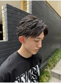 メンズフェザーショート