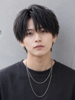 エイド 本店(aid)&nbsp;微分けソフトツイストアップバングニュアンスパーマコンマバング