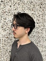 オーク ナチュリ(OAK×NACHUL) フェザーパーマ/センターパート/メンズカット