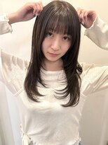 ドルセプラタ(Dulce plata) 【kaN.】ミディアムレイヤー×顔周りレイヤー×ベージュカラー