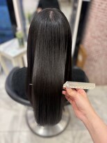 パーマ落としラボ アピッシュ 銀座(apish) ロング パーマ落とし 艶髪 ナチュラルストレート