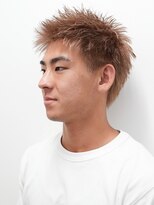 カーウォッシュバーバー(CARWASH BARBER)&nbsp;メンズカットアップバングハイライトスパイキーショート0901