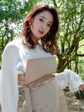 ヘアメイクエイト 丸山店(hair make No.8) 【No.8＊岩切祐樹】ロブ×チェリーピンク