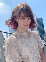 フラミューム 関内店(flammeum)&nbsp;ワンレンボブ＋インナーカラー