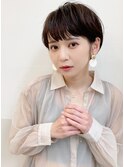 【BAYROOM】丸みコンパクトショート×グレーネイビー