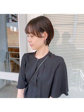 ミント(mint) 耳かけショート/大人ショート/グレージュ