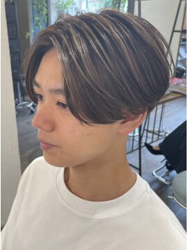ホロホロヘアー(Hair) センターパートのメンズスタイル