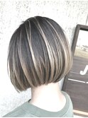 【柳久雄】ボブ×バレイヤージュカラー