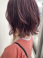 ジャム(Jam)&nbsp;切りっぱなしボブ×モーブピンクで可愛く★中村大輔