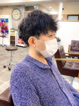 アムレヘアー(amule hair) 【amule hair】大人男子色気波巻きパーマ/20代/30代/40代