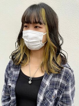 マジコ 下北沢本店(Magico) ダブルカラーインナーカラーホワイトベージュケアブリーチ