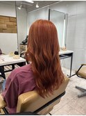 オレンジュカラー韓国カラー所沢ひばりヶ丘オレンジカラー