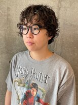 セル(CELL)&nbsp;デザインパーマ　ショートパーマ　ハイライトカラー　イメチェン