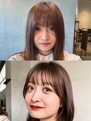 tas似合わせカット before&after 【盛れる顔周りカット】