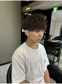 ツイストスパイラルパーマ　海老名メンズカット　メンズパーマ