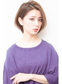前下がりボブ・  内巻きワンカール・  ボブショート・暗髪