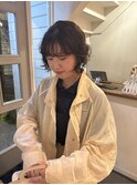 くるくるミニボブおしゃれパーマ