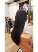 パーマ落としにも縮毛矯正でサラ艶ストレート☆