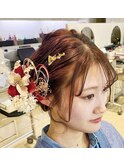二十歳の集い振袖ヘアアレンジ