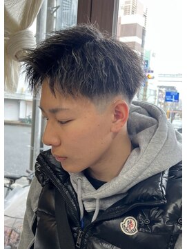 メンズバイココテラス 豊中(men's by cocoterace) メンズカット/ホワイトメッシュ/ツイスト