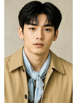 にもう サーフカール&ブルーブラック　フェザーパーマ ss