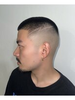 メリケンバーバーショップ フクオカ(MERICAN BARBERSHOP FUK)&nbsp;メンズカット坊主フェードニュアンスツーブロック
