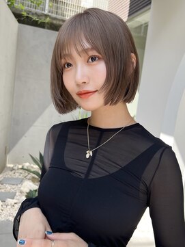 ガーデン 渋谷(GARDEN) 小顔大人ボブ暗めカラーミディアムデザインカラー