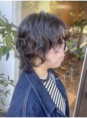 ウルフカット/パーマ/ゆるふわパーマ/八事