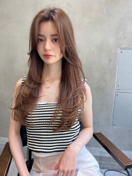 エース (ACE) ACE 横浜　小顔レイヤーロング×クールベージュ