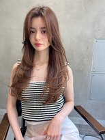 エース (ACE) ACE 横浜 小顔レイヤーロング×クールベージュ