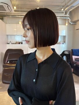 ライン(LINE) ボブ/小顔カット/ブリーチなし