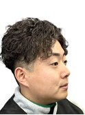 メンズパーマ/ニュアンス/フェザー/フェード/眉毛/バーバー