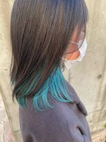 ブランシェ神領店&nbsp;インナーカラー☆ターコイズ