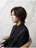 大人ニュアンスウルフ×さりげないハイライトで立体感をプラス