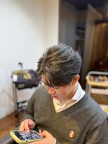 アリレイナ美容室 鎌倉店(ARIREINA)&nbsp;センターパートウルフカットツイストスパイラルパーマ20代３０代