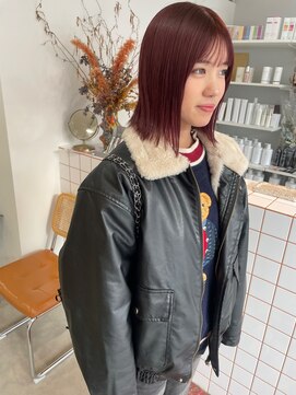 ニコ(NIKO) 赤ボブ