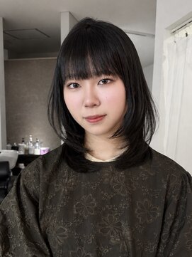 エトワ 中央店(etoi) 大分ミディアムボブレイヤー軽め韓国レイヤーくびれスタイル