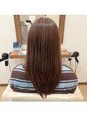ロングレイヤー×白髪ぼかしハイライト