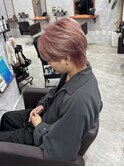 メンズウルフ◇ピンクベージュ