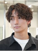 原宿メンズパーマフェザーパーマシャドウパーマセンターパート