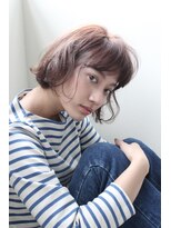 ナヌーク シブヤ(nanuk shibuya)&nbsp;【nanuk＊sano】大人カジュアルボブ　×　シナモンベージュ