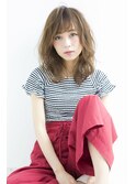 ほつれたような質感のフレンチカール
