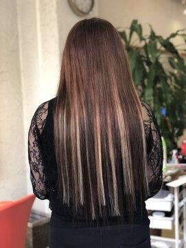 ボンビィヴァン(bon-vivant) ヘアカラ-とシ-ルエクステ60枚最高級人毛レミー