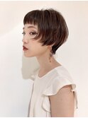 オン眉ショートボブ