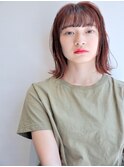 前髪 シースルー時々パッツン