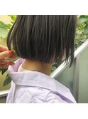 ボブ×ラベンダーグレージュ