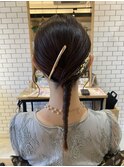 結婚式お呼ばれアレンジ×タイトポニー
