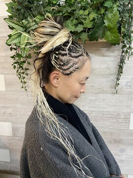 ロカット サロン(Roquat Salon) コーンロウ麻エクステ　【ヘアセット/エクステ/立川/立川/国立】